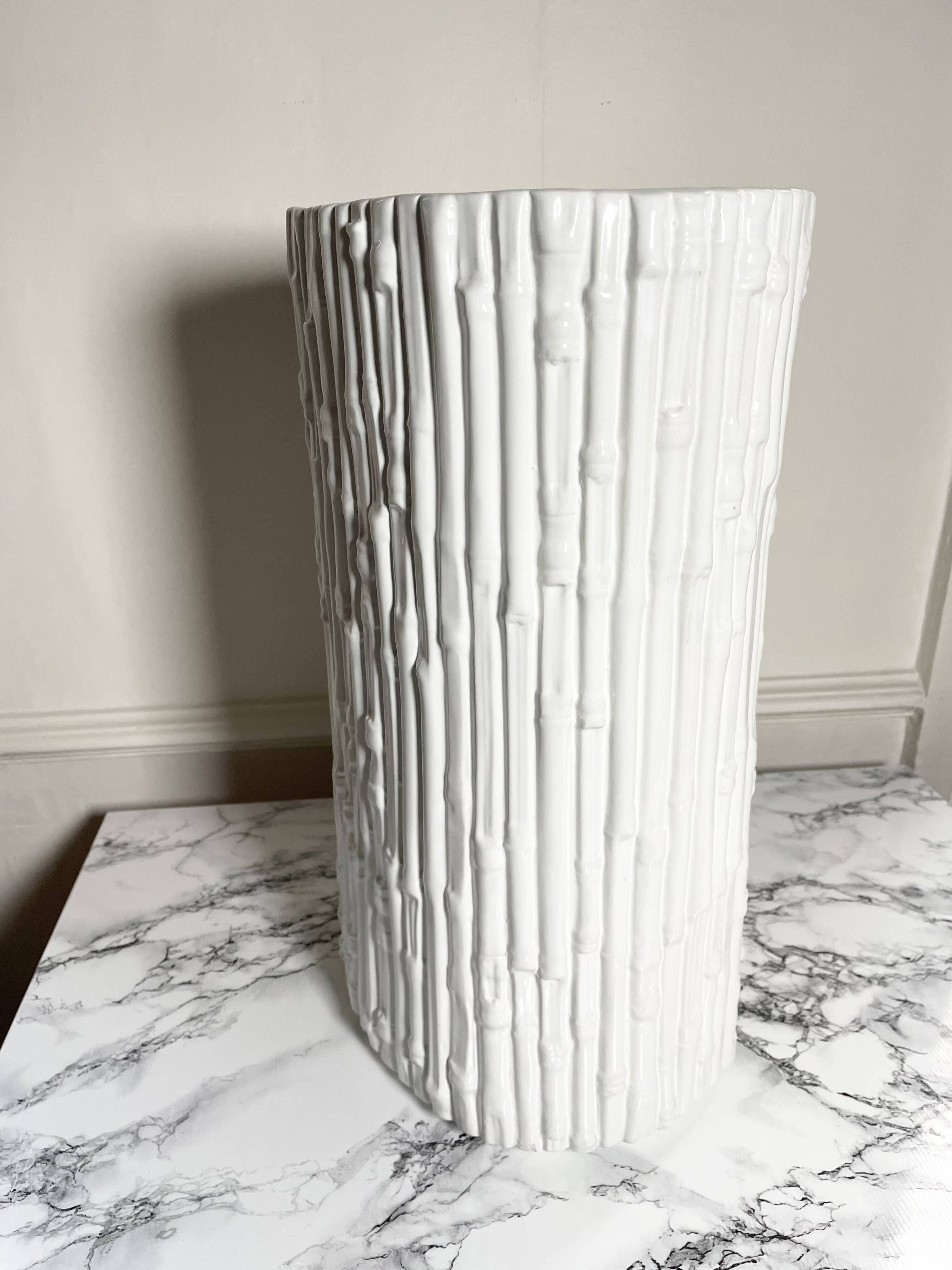 Porte parapluie céramique blanche Chaumette