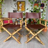 2 Lyda Levi McGuire Director’s Chairs - Leather