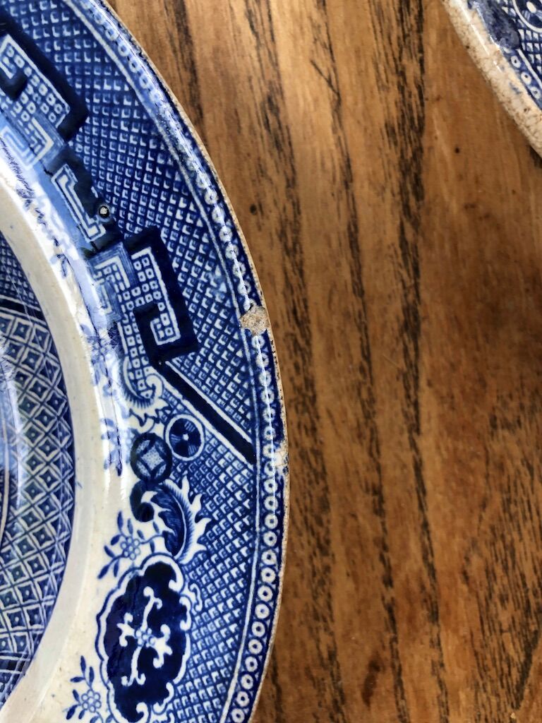 Set assiettes « chinoiserie » anglaises Adams & Sons