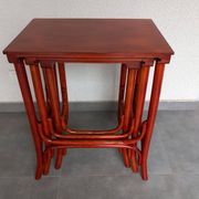 Ensemble de trois tables Pologne Cracovie années 1930