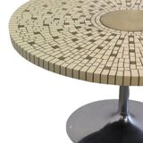 Table ronde mozaiektafel avec tulpvoet 'Schwalingen'