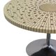 Table ronde mozaiektafel avec tulpvoet 'Schwalingen'