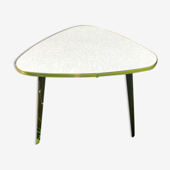 Table tripode bout de canapé formica vintage années 60