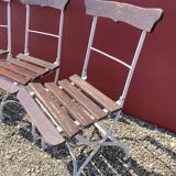 Lot de 4 chaises de jardin / bistrot