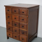 Dutch Oak Apothecary / Barber Cabinet, Early 20th Century