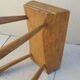 Tabouret vintage bois brut