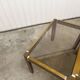 Lot de 3 tables gigogne orme et verre fumé 1970