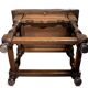 Solid oak bedside table, 59x37x57cm