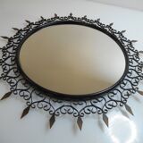 Signed Vallauris Chaty Sun mirror 44cm