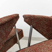 Metal vintage Armchairs “Bat” Poland, 1960’s, Set Of 2
