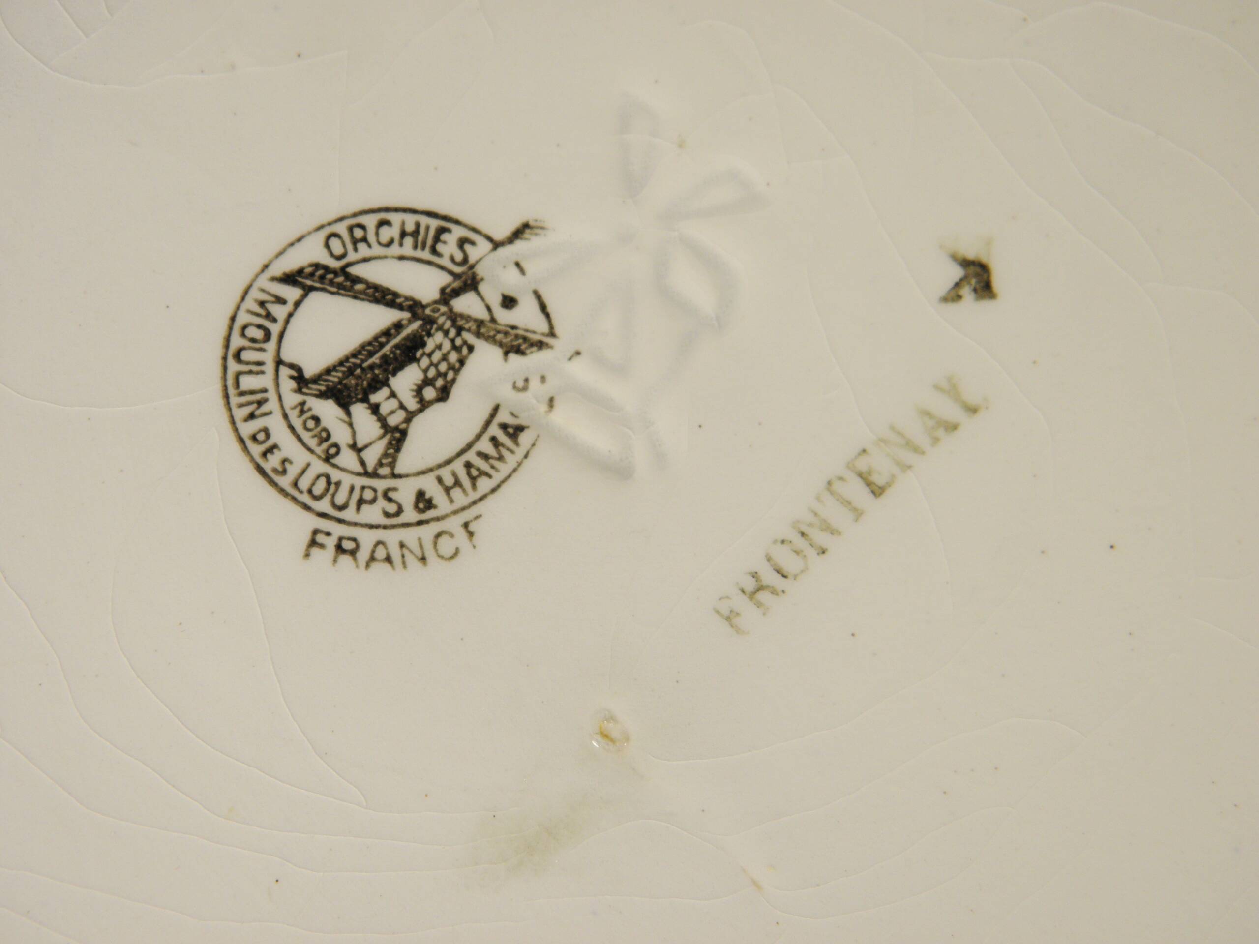 Art Deco bowl in Orchies earthenware