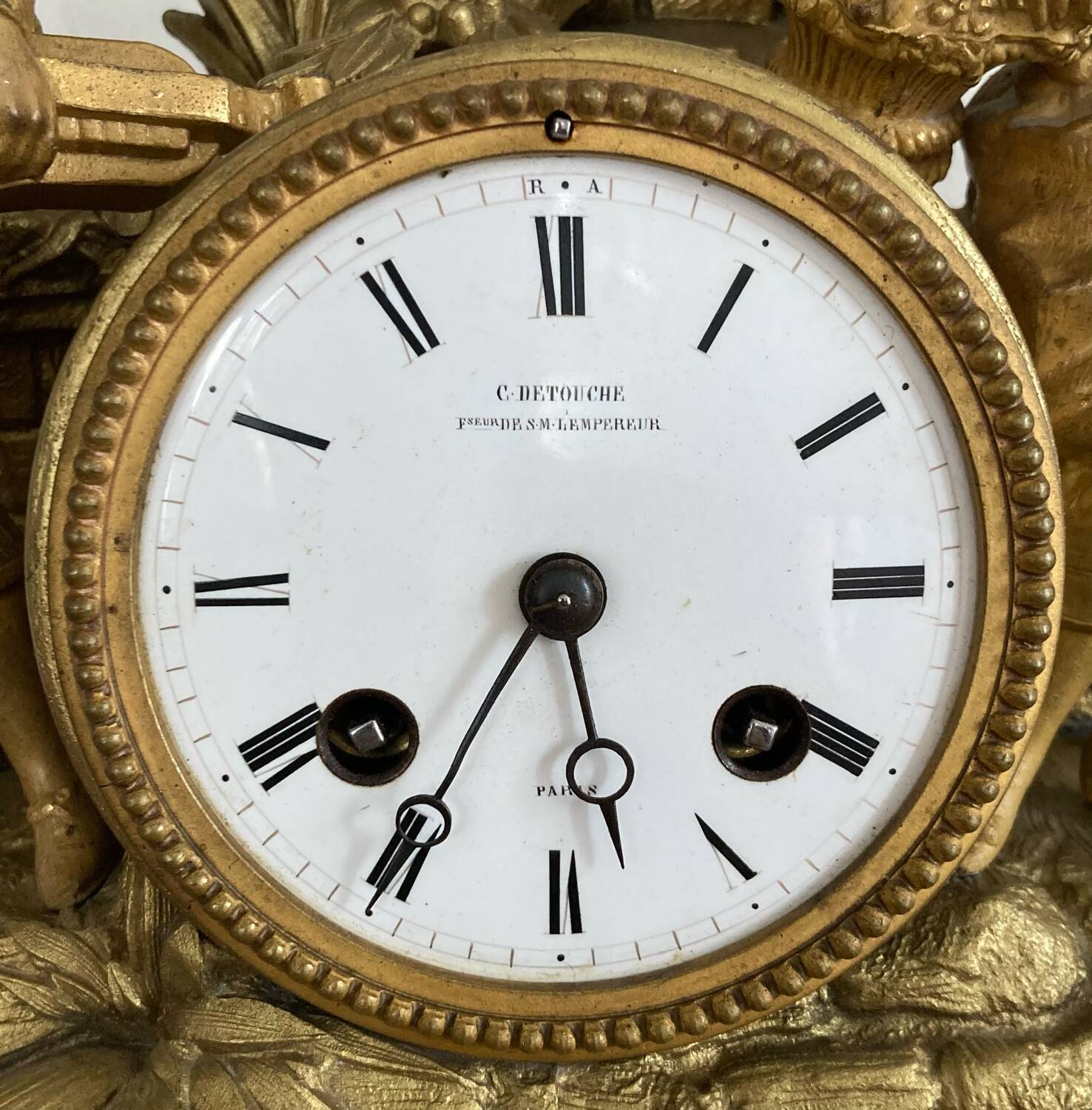 19th century pendulum c• detouche fseur de sm-l'empire paris japy Frères movement 1855