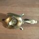 Candle holder bird Peacock wings brass bronze gilded Dpc 0123110