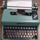 Olivetti lettera 32 green typewriting machine 1960s like new