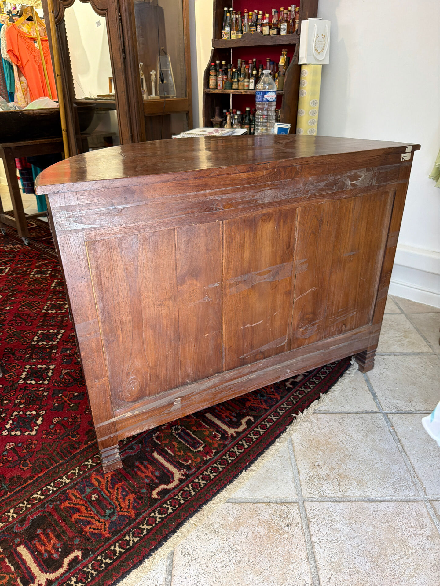 Art Deco work cabinet with 12 drawers in solid wood