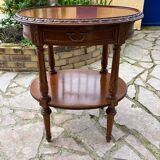 Small carved wooden table