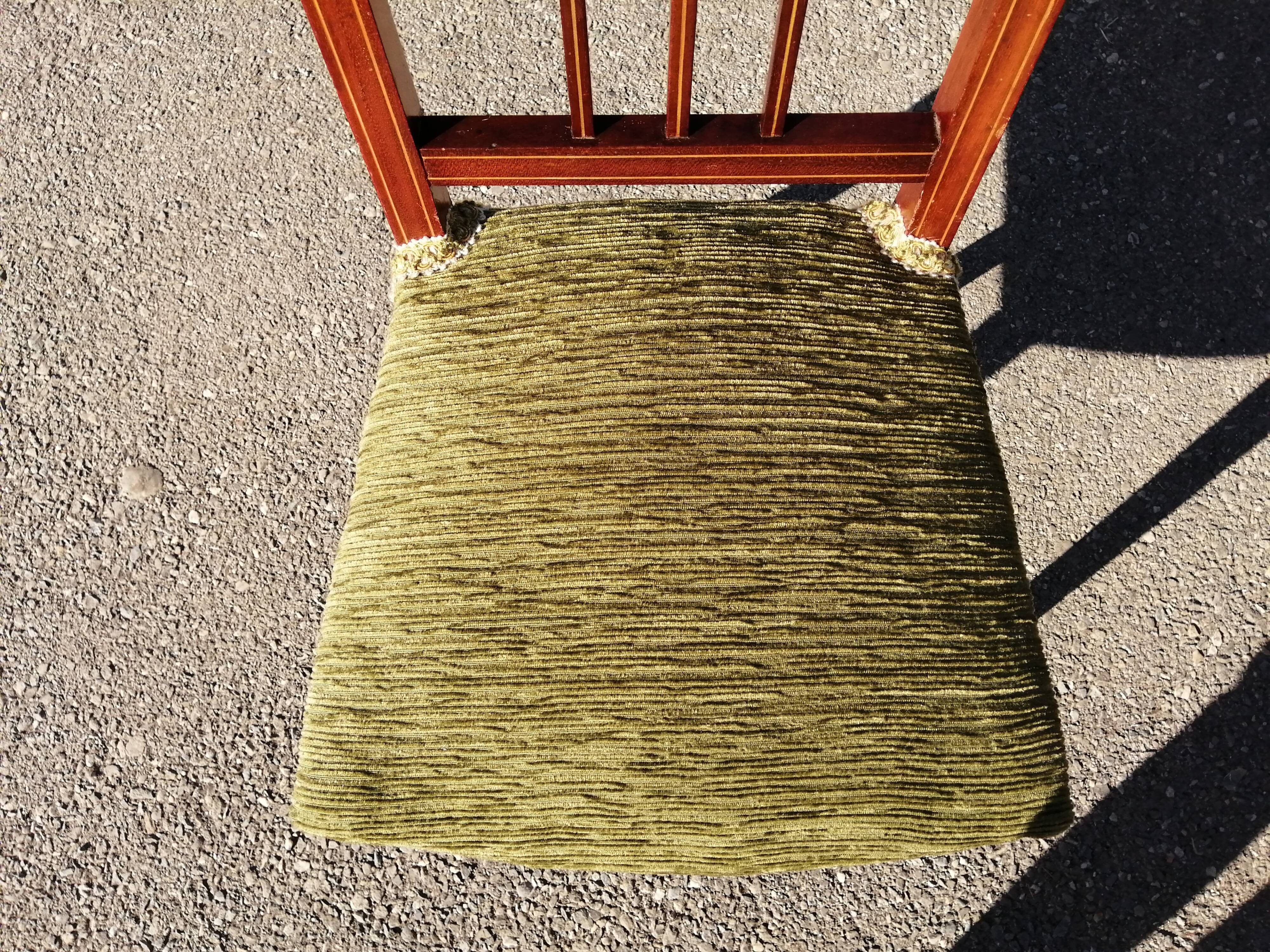 Coiffeuse et chaise en acajou blond Art Déco 1930