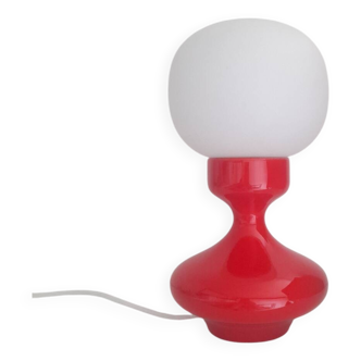 Lampe de chevet céramique et verre space age