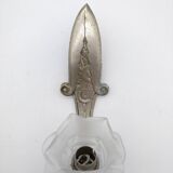 Art Deco wall light. Rose in glass paste.