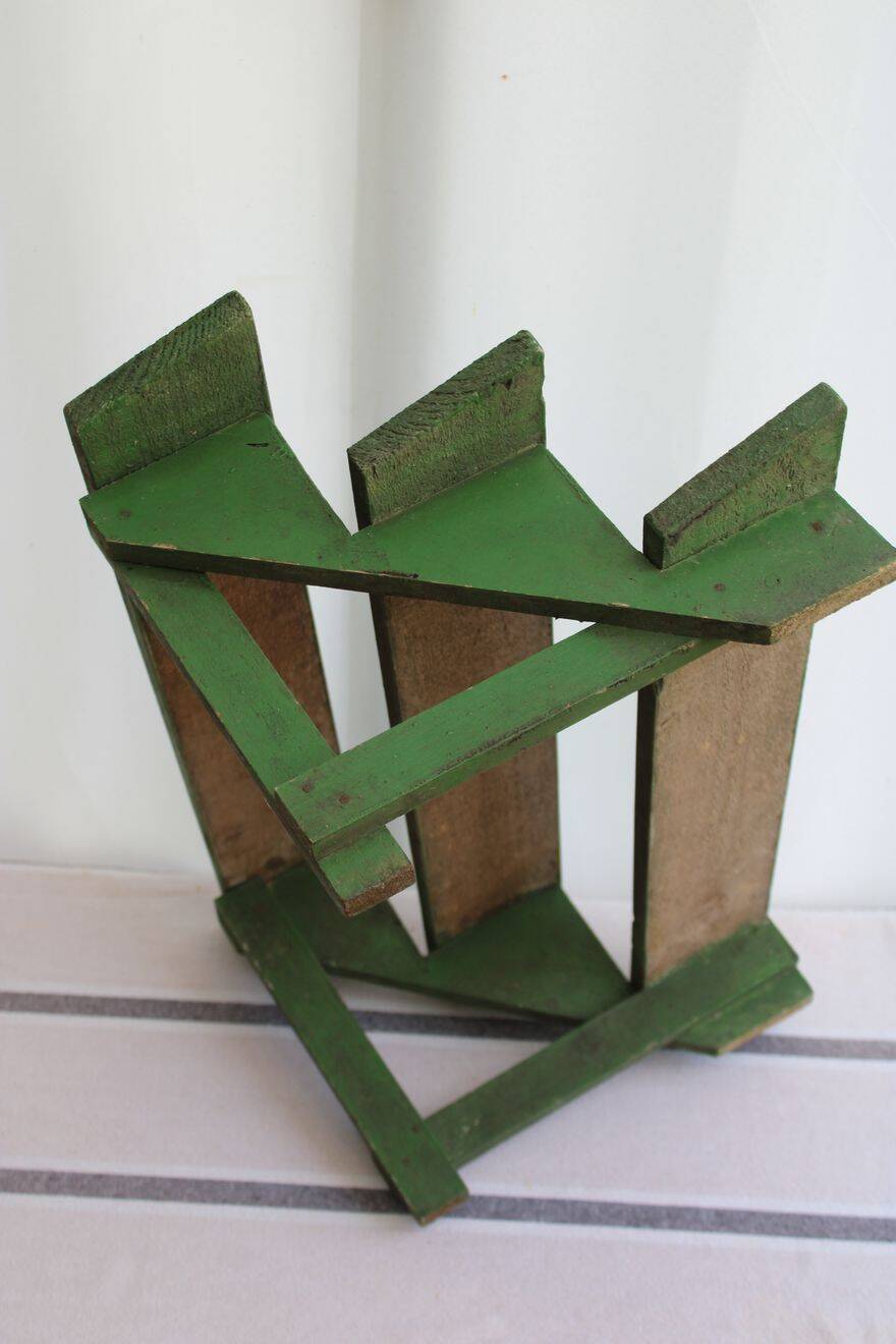 Wooden flower display stand