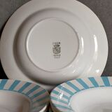 Six assiettes Digoin-Sarreguemines vintages