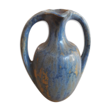 Vase Art Nouveau en céramique & grès flammé Pierrefonds