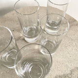 Set de 5 verres tumbler en cristal