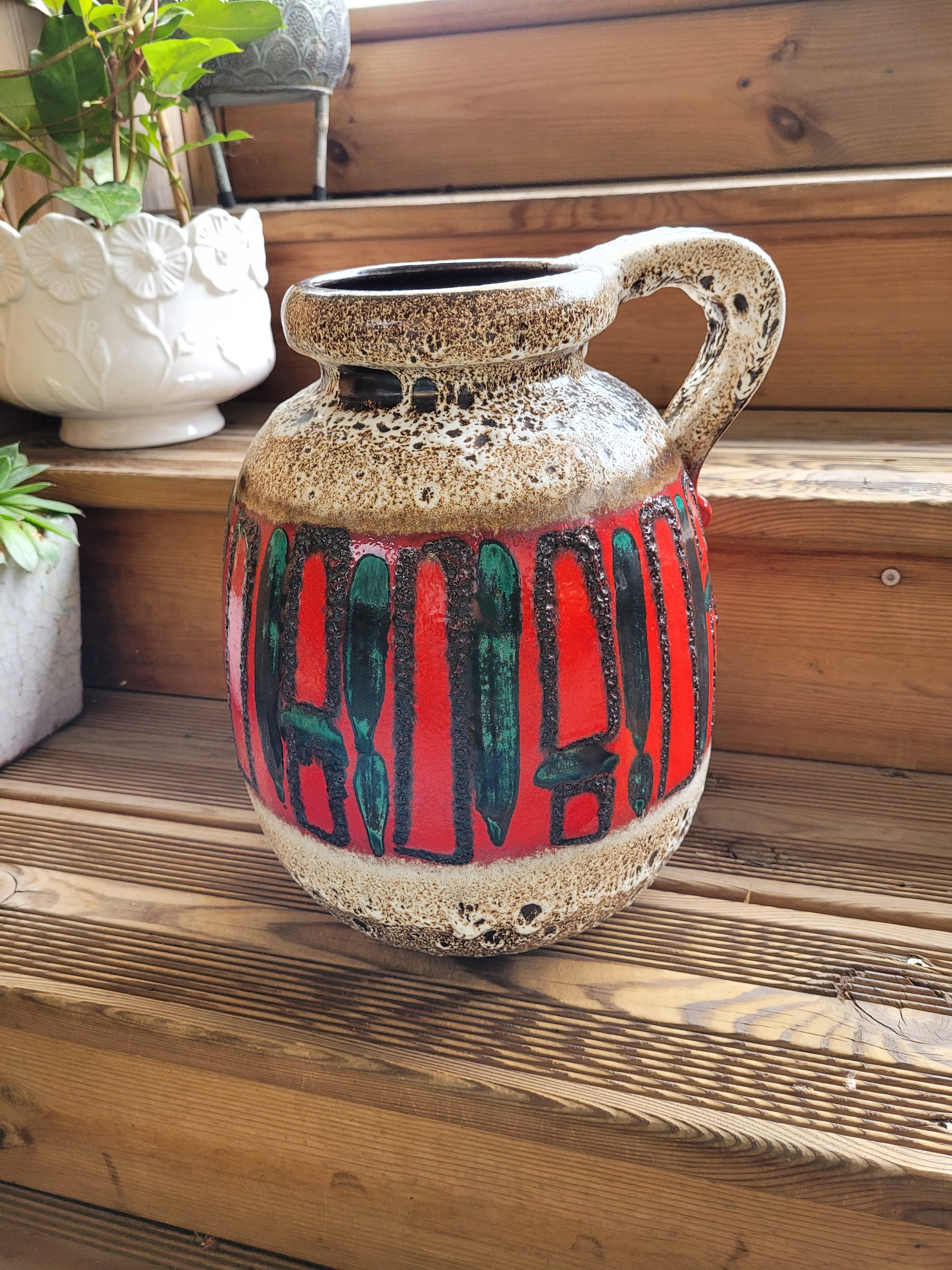 Vase West Germany fat lava 70