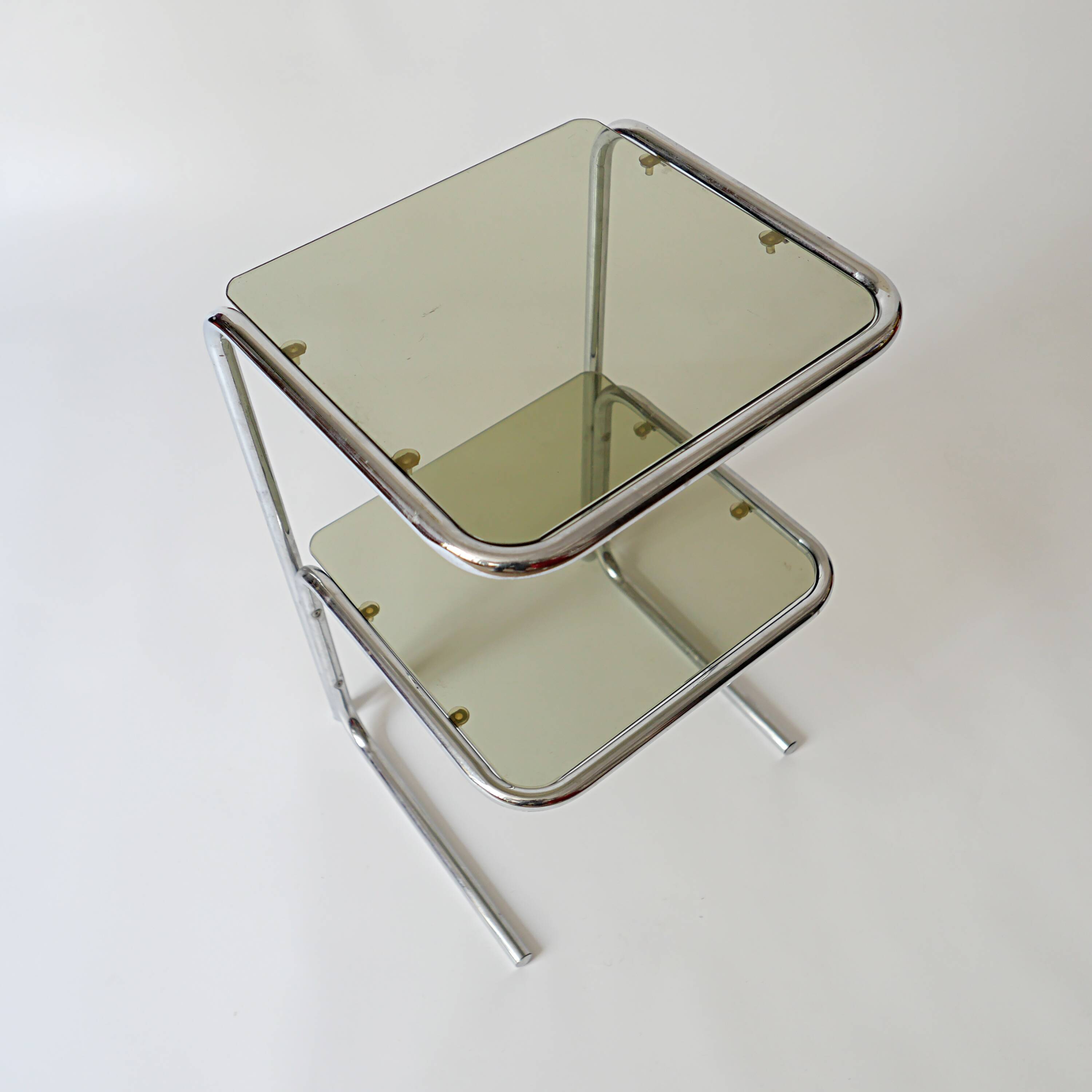 table d'appoint bout de canapé vintage 1970