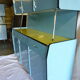 Buffet in blue and yellow formica