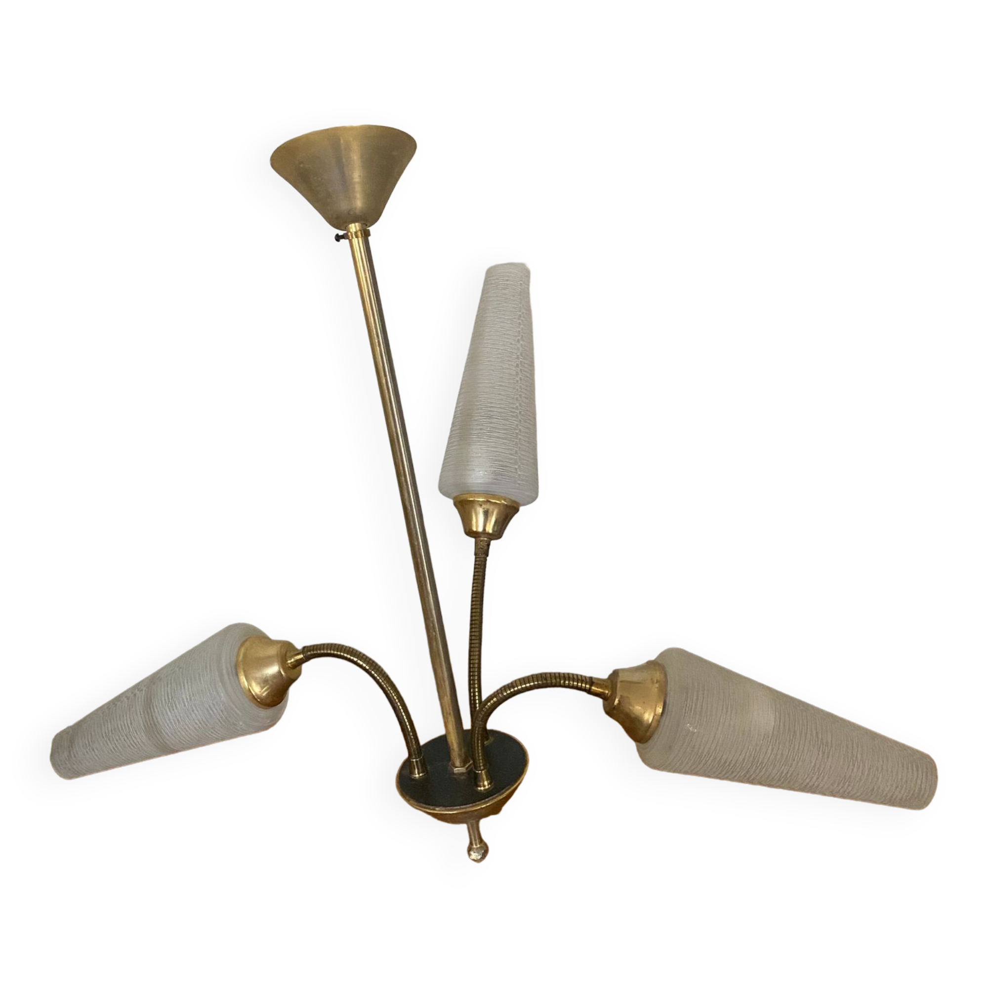 Brass chandelier 1950/60