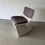 Series of 3 designer armchairs Space by A. Pinaffo and P. Scagnellato