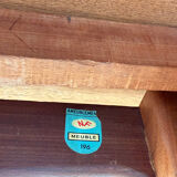 Scandinavian extendable dining table in Teak 1960