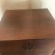 Vintage wooden curtain binder cabinet 1950-1960