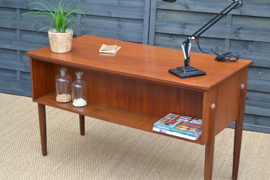 Bureau danois en teck double faces