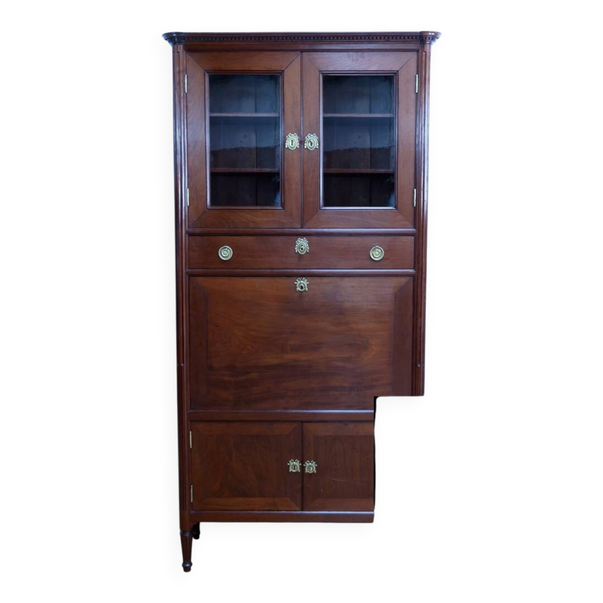 Secretary with a Mahogany Guillotine from Cuba, Louis XVI period – Late 18th century