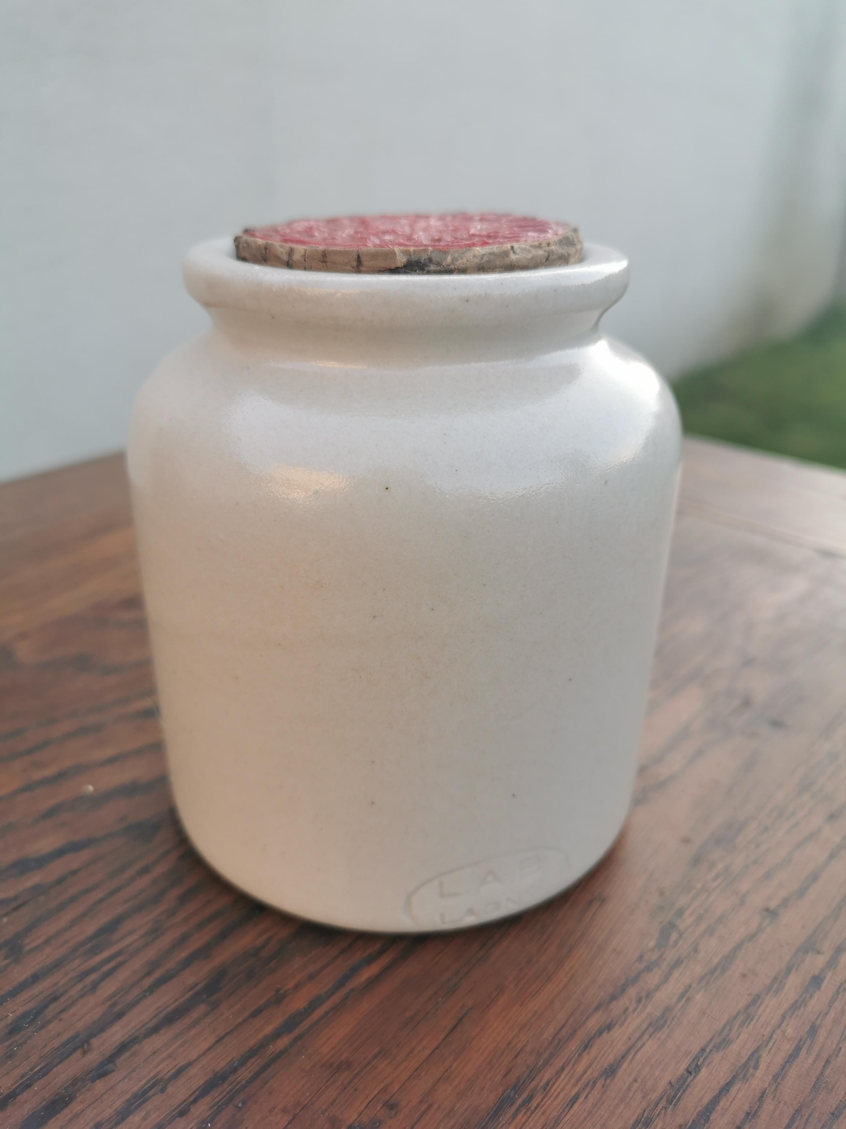 Sandstone mustard pot