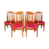 Set of 6 teak danish dining chairs