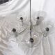 5-branched chandelier by Sciolari, Italy, space age, 1970