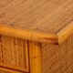 Vintage wicker, bamboo and brass desk by Dal Vera, 1970s