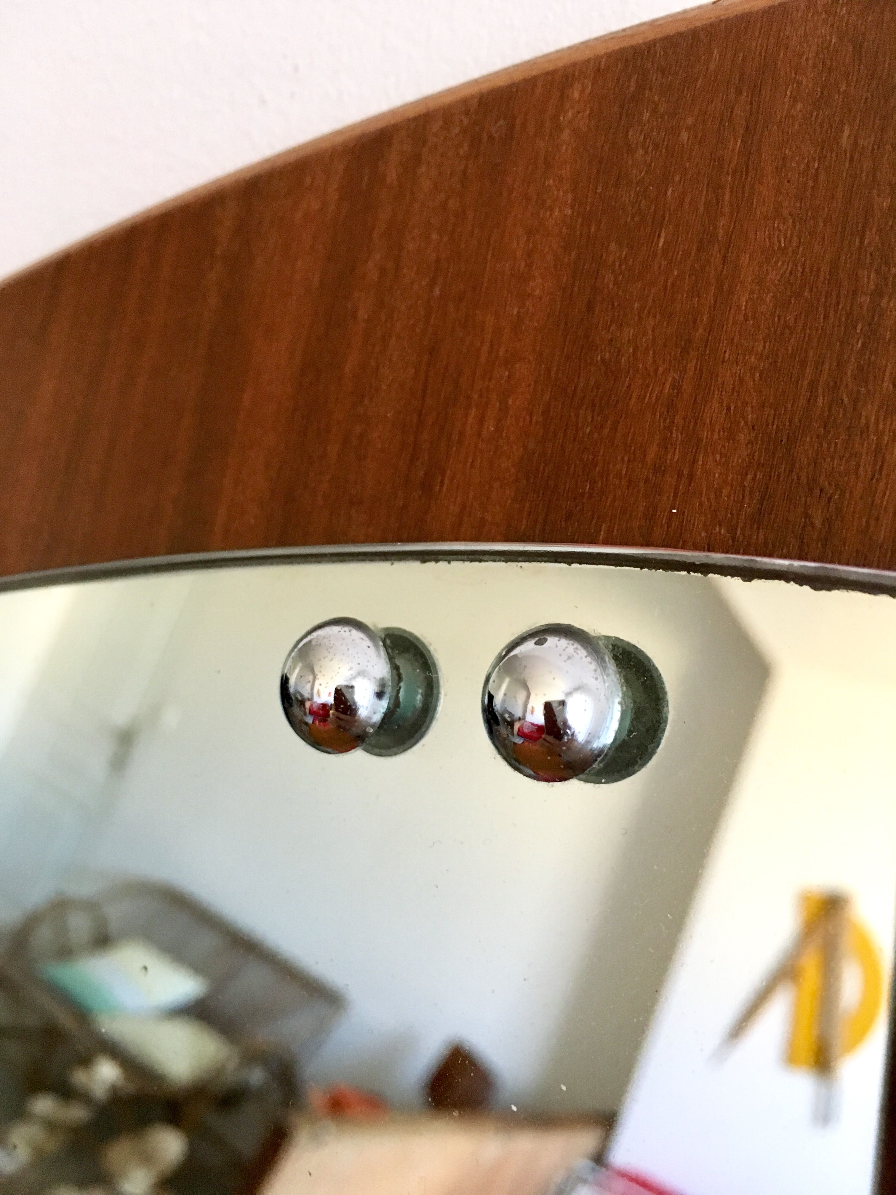 Asymmetrical Scandinavian mirror 77x37cm