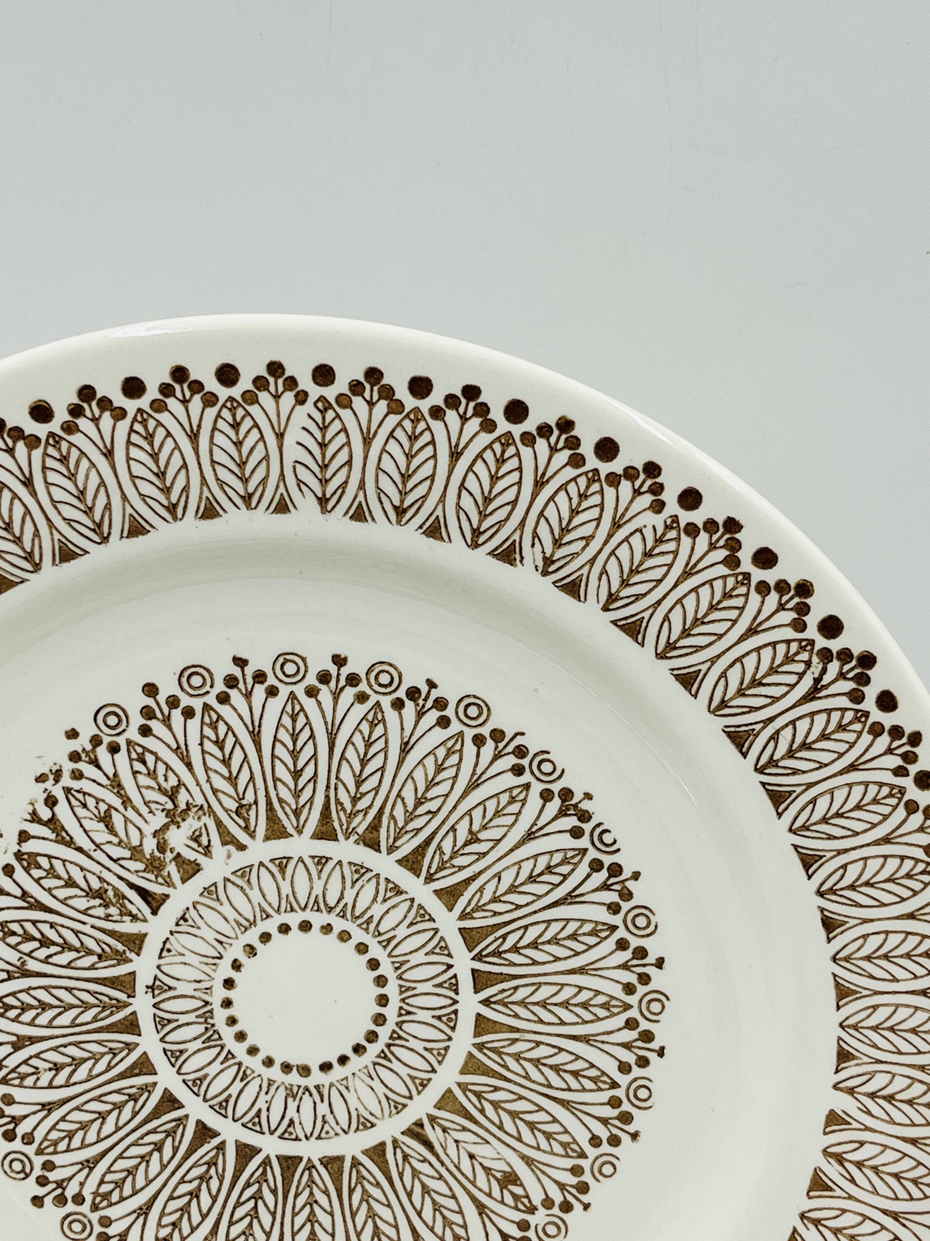 Set of four flat plates Boch Ronda 1970