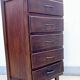 Scandinavian bedside chest of drawers mid-century vintage compass feet