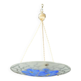 Glass ceiling light signed Aurys