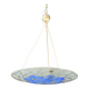 Glass ceiling light signed Aurys