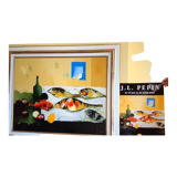 Tableau huile marine
