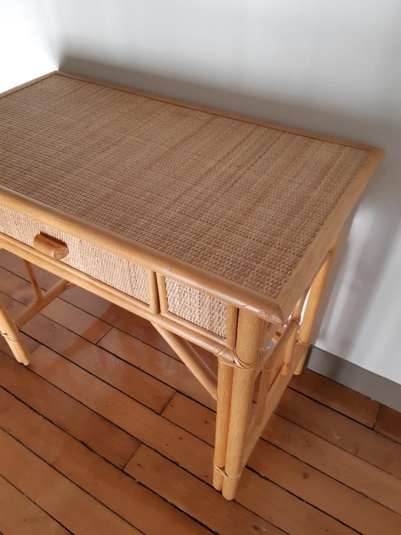 Vintage rattan desk