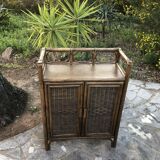 Rattan and bamboo buffet