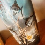 Vase à décor marin forme libre