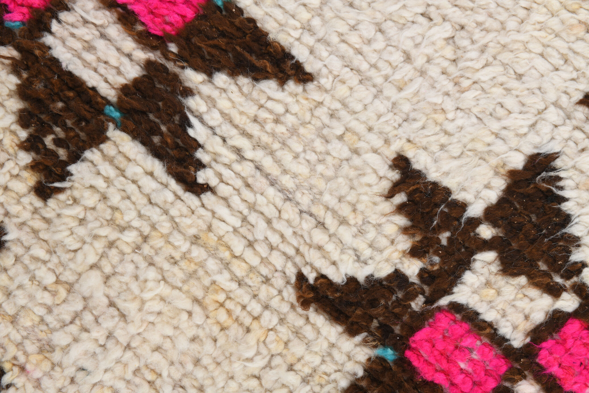 Tapis coureur beige & marron